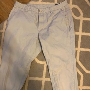 Bonobos Chinos Athletic Fit 35x32 Pants Grey Dogs